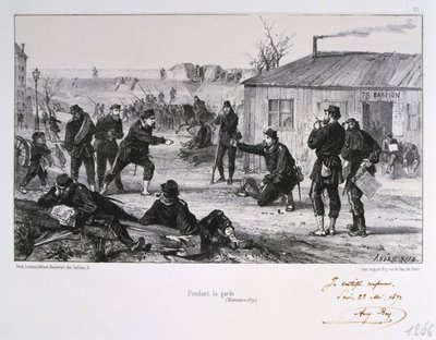 Přívěsek la garde, obležení Paříže, francouzsko-pruská válka, listopad 1870 1872 od Auguste Bry
