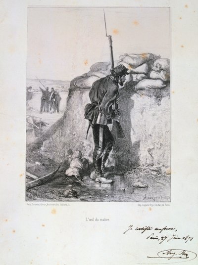 Obléhání Paříže, francouzsko-pruská válka, 1870 1871. od Auguste Bry