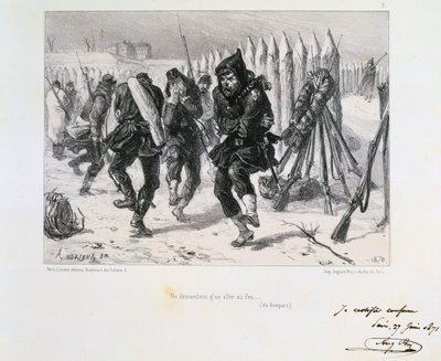 Obléhání Paříže, francouzsko-pruská válka, 1870 1871. od Auguste Bry