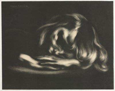 Sleep Jean-René Carrière, z alba originálních známek z galerie Vollard, 1897. od Auguste Clot