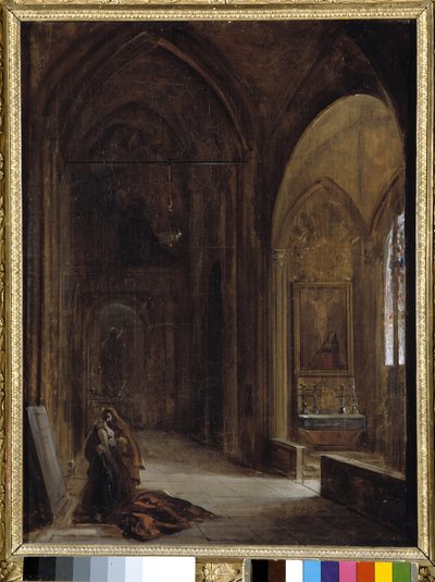 Interiér kostela od Auguste Forbin