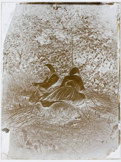 Dvě sedící rolnice od Auguste Giraudon