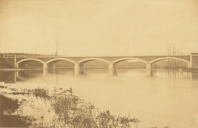 Trať z Villeneuve-Saint-Georges do Montargis, viadukt na řece Loing (u Montargis) od Auguste Hippolyte Collard