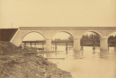 Viadukt přes Loiru u Andrezieux od Auguste Hippolyte Collard