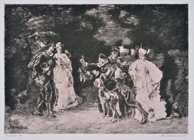 Cena za tanec (kresba) od Auguste Lauzet