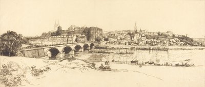 Angers - Panoramatický pohled Angers - Panoramatický pohled, 1912. od Auguste Lepere