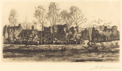 Banks of the Somme v Amiens od Auguste Lepere