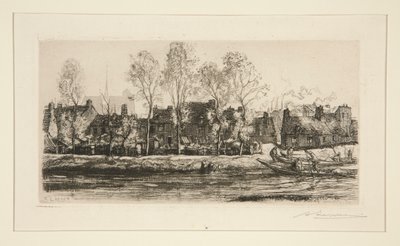 Banks of the Somme? Amiens (Bank of the Somme at Amiens) od Auguste Lepere