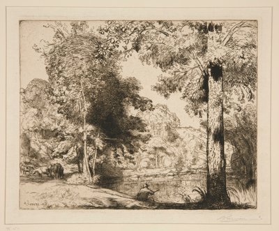 Banks of the Life (Vend?e) od Auguste Lepere