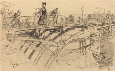 Most umění Le pont des Arts, 1890. od Auguste Lepere