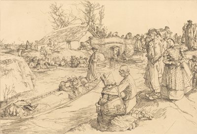 Pohřeb ve Vendeen Marsh Pohřeb ve Vendeen Marsh, 1901. od Auguste Lepere