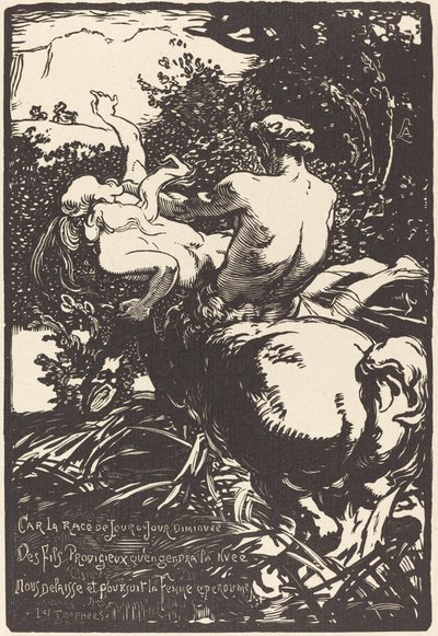 Kentaur (Kentaur) od Auguste Lepere