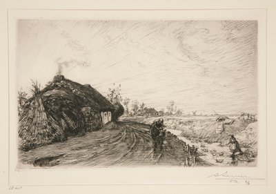 Cesta podél močálu Vendee [Saint-Jean-de-Monts] od Auguste Lepere