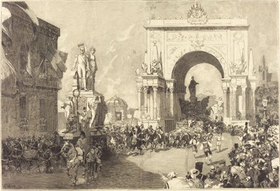 Oslavy jubilea v Bruselu od Auguste Lepere