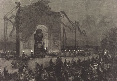 Pohřeb Victora Huga. Bdění, 1885. od Auguste Lepere