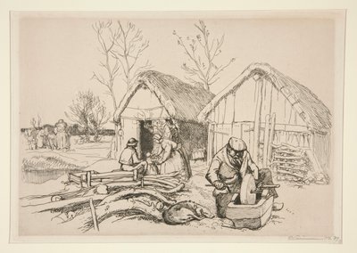 Dřevařův dům (Vend?e) (Dřevorubec od Auguste Lepere