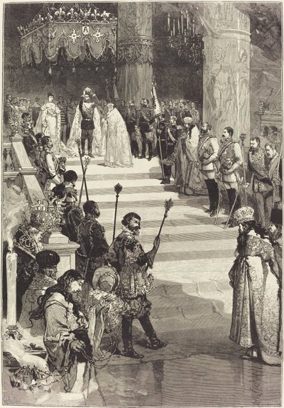 Korunovace ruského císaře Alexandra III. (27. května) od Auguste Lepere