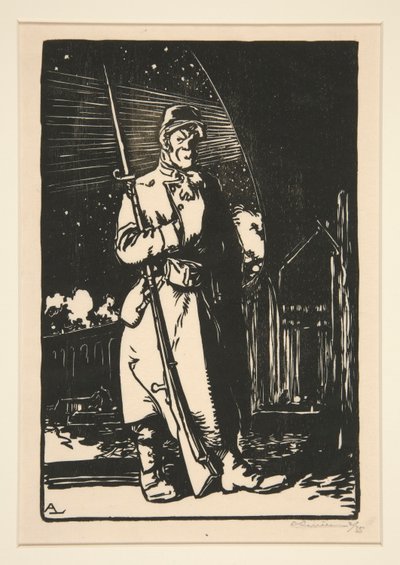 Le G. V. C. (Strážci komunikačních kanálů), z The War of 1914, první série, no. 9 od Auguste Lepere