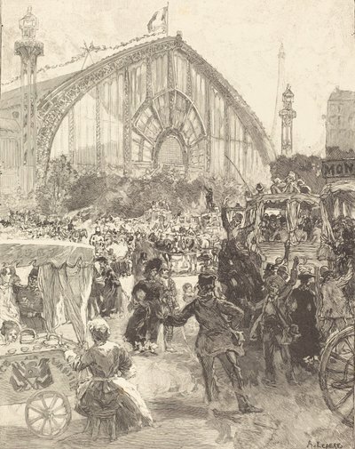 Palác strojů, publikoval 1889. od Auguste Lepere