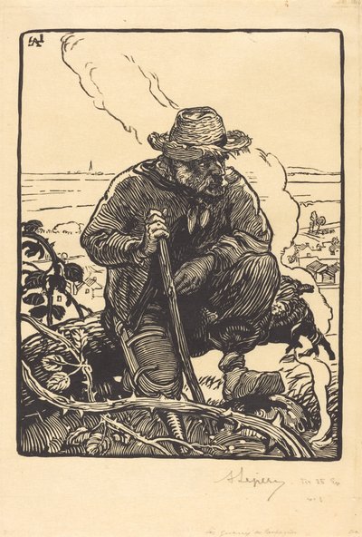 Žebrák venkova od Auguste Lepere