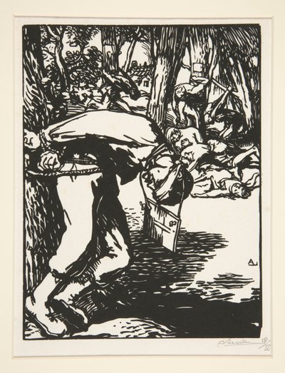 The Francs-Tireurs (Sharpshooters), z The War of 1914, první série, no. 11 od Auguste Lepere