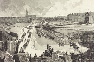 Vojenská pocta udělená ostatkům admirála Courbeta, 1885. od Auguste Lepere