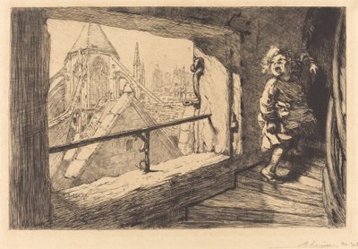 Střechy Saint-Severin od Auguste Lepere