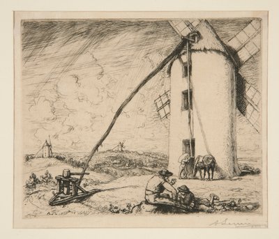 Větrný mlýn Chapelles (Vendee) od Auguste Lepere