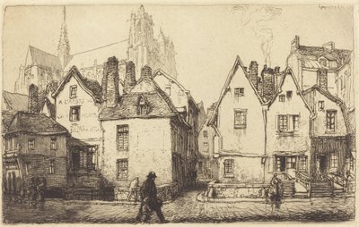 Staré domy v Amiens Staré domy v Amiens, 1907. od Auguste Lepere