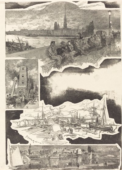 Rouen od Auguste Lepere