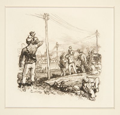 Vojáci s polnicemi od Auguste Lepere