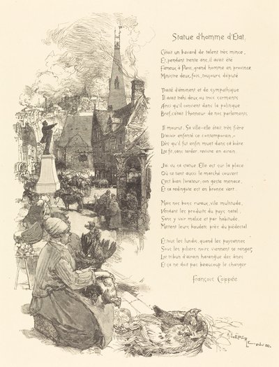 socha státníka od Auguste Lepere