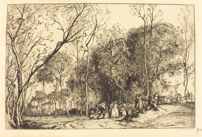 Léto v Saint-Martin, minulé svatby od Auguste Lepere