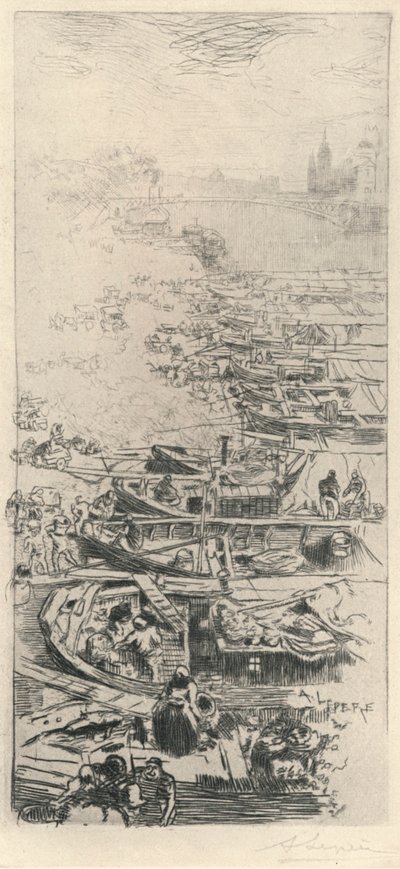 Apple Market, 1915 od Auguste Louis Lepère