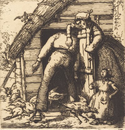 The Poulterer, Vendee The Poultry, Vendee, 1908. od Auguste Lepere