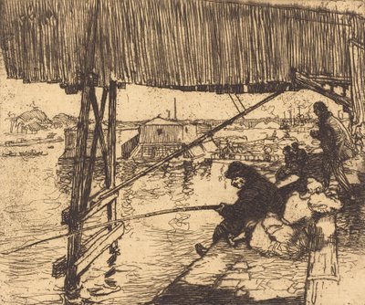 Pod mostem Bercy Sous le pont de Bercy, 1894. od Auguste Lepere