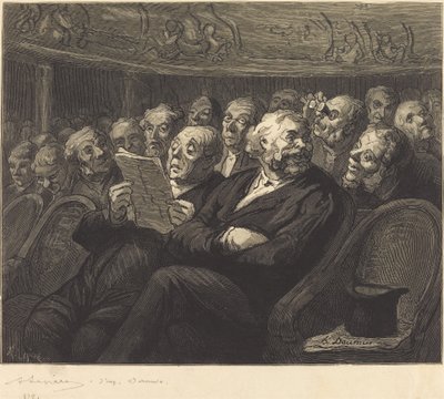 Orchestrální sedadla od Auguste Lepère after Honoré Daumier