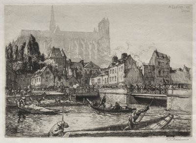 Příjezd Vegetables-Amiens od Auguste Louis Lepère