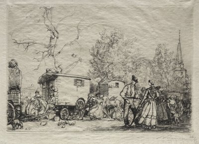 Na veletrhu St. Jean de Mont od Auguste Louis Lepère