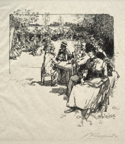 Ples na Point du Jour od Auguste Louis Lepère