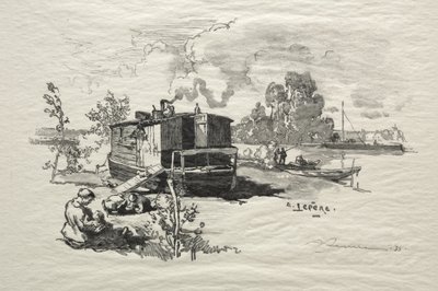 Obytná loď od Auguste Louis Lepère