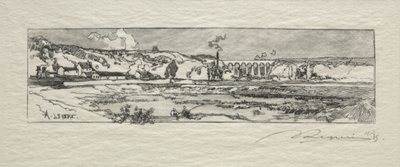 Rybník Issy les Moulineaux od Auguste Louis Lepère
