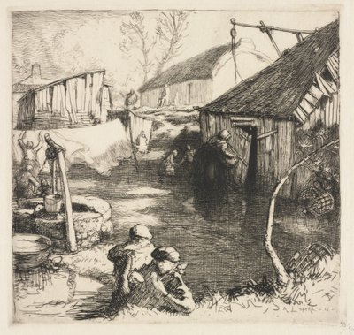 Rybářská čtvrť (Saint-Jean-de-Monts) od Auguste Louis Lepère