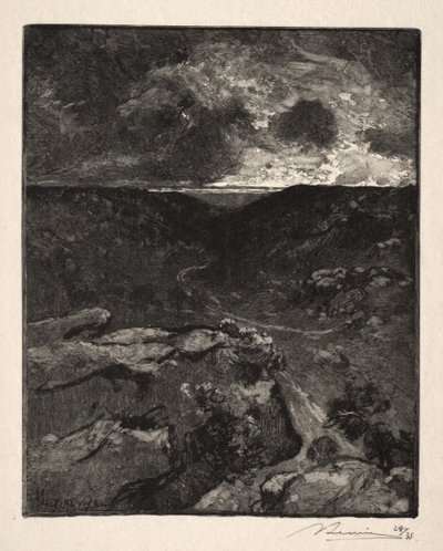 Údolí Francard od Auguste Louis Lepère
