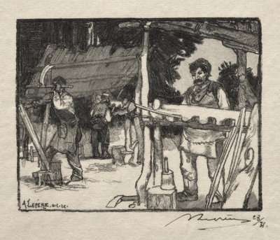Výrobce lamel od Auguste Louis Lepère