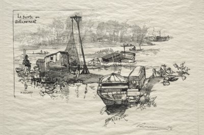 Point of Billancourt od Auguste Louis Lepère