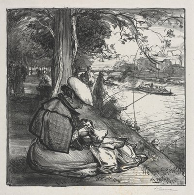 Ostrov Grenelle od Auguste Louis Lepère