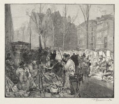 Trh se šrotem od Auguste Louis Lepère