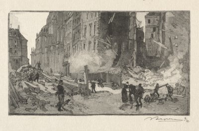 Místo Gerson a Rue Restot od Auguste Louis Lepère