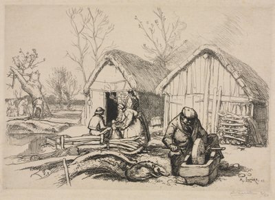 Dřevařský dům (Vendée) od Auguste Louis Lepère